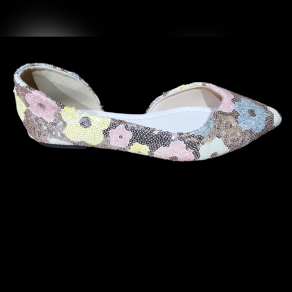 Women's Sequin Flats - Multicolor‎ - Picture 2 of 5